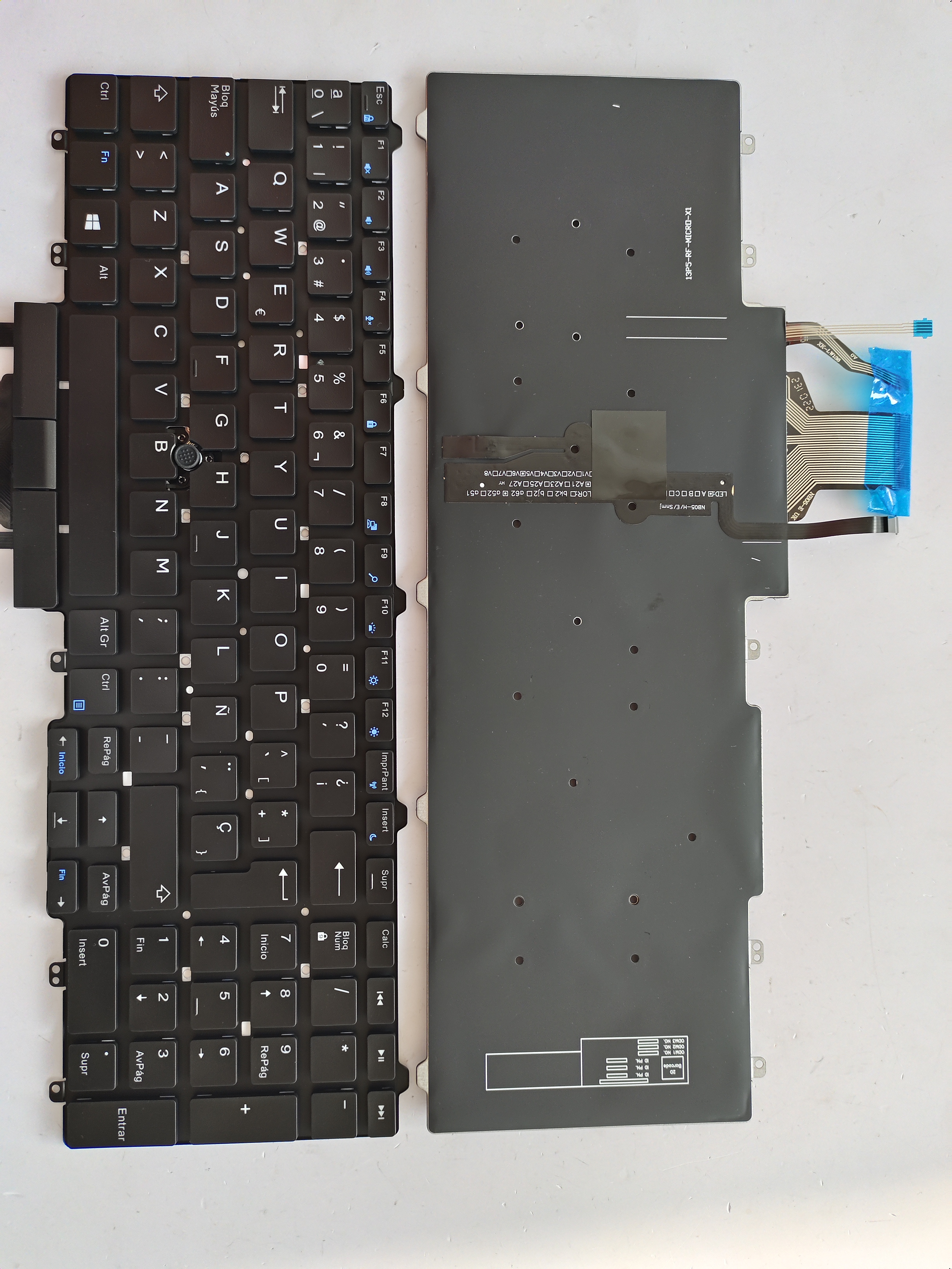 Picture of New Replacement Laptop Keyboard For DELL E5550 BLACK With Point Backlit (OEM) SP Layout